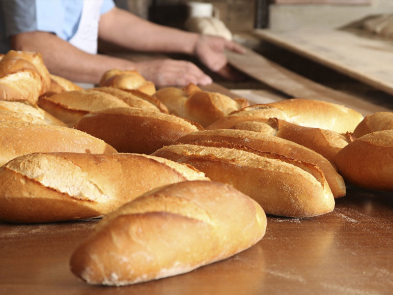 Close up of breads